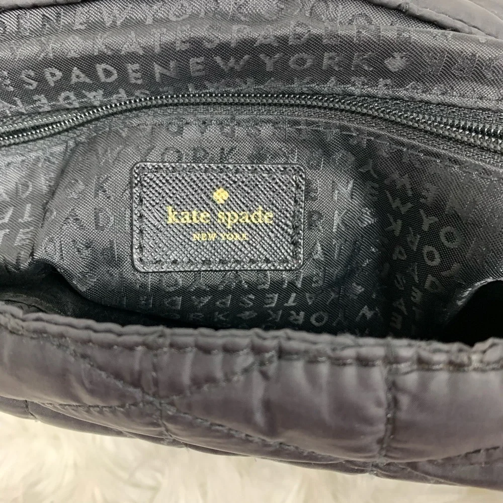 Kate Spade Quilted Flap Purse – Black – Convertible Shoulder/Handbag